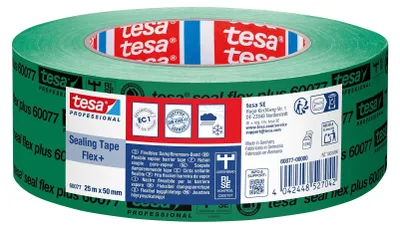 Imagen del producto de TESA Professional 60077, cinta adhesiva, PVC, madera, 25 metros, 5 centímetros, 0,29 µm