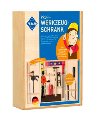 Image de PEBARO Armoire à outils professionnelle pour enfants 23 pièces