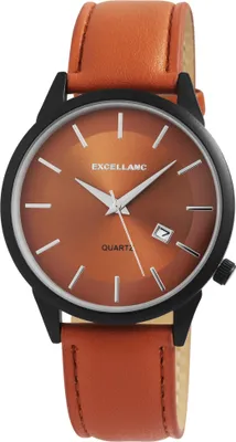 Produktbild von Excellanc Herrenuhr Datumsanzeige mit Kunstlederionsarmband