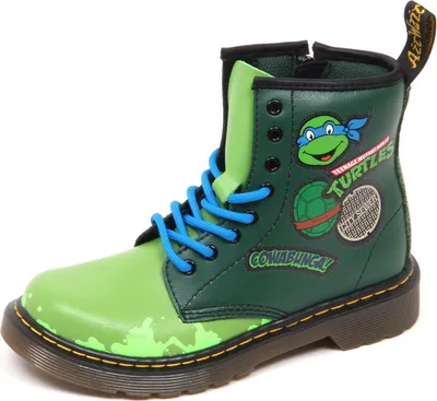 Produktbild von E0010 amphibisch Kind grün DR. MARTENS LEO Stiefel Kind