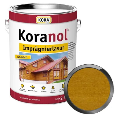 Produktbild von KORA Koranol Imprägnierlasur 2.5 Liter Eiche Rustikal