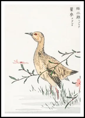Zdjęcie produktu dla Plakat 70x100cm Redshank, Kashu Japoński Vintage do Salonu