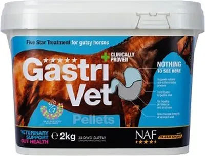 Produktbild von NAF GastriVet Pellets dient der intensiven Unterstützung eines gesunden Pferdemagens, Größe:2 Kg