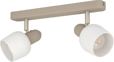 Produktbild von CORATO Spot - L30 x H12,5 x AL15 cm - sandfarben, nickel-matt - 2X18W exkl. - IP20