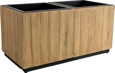 Image de VIVANNO Bac à plantes en bois MAXI, brun antique - 81 x 41,50 x 40 cm