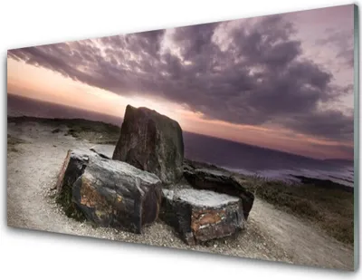 Produktbild von Acrylglasbilder 100x50 Wandbild Druck Felsen Landschaft