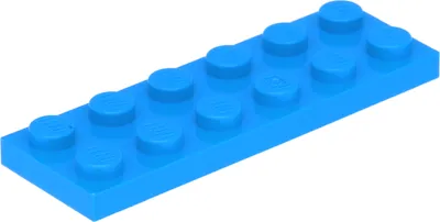 Produktbild von Lego® 2x6 Platte 3795 - 1 Stück Dunkles Azurblau