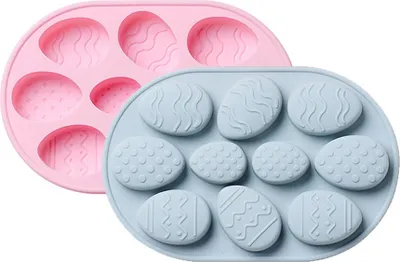 Obrázek produktu pro 2 balení velikonočních silikonových forem, nepřilnavá forma na velikonoční vajíčka, silikonová forma na dort, forma na čokoládu, formy na pečení DIY pro velikonoční párty