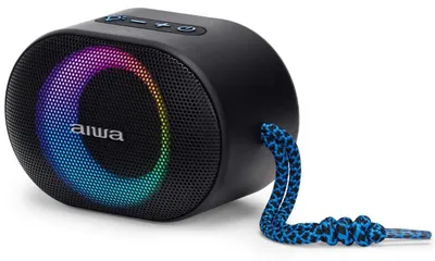 Produktbild von Aiwa BST-330BL, 10 W, 60 - 20000 Hz, Verkabelt & Kabellos, 10 m, Tragbarer Stereo-Lautsprecher, Schwarz, Blau