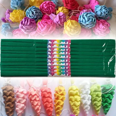 Produktbild von Happy Color Krepppapier 10 Rollen Dunkelgrün 50x200 cm