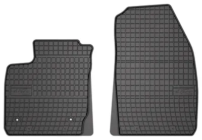 Produktbild von Gummi-Fußmatten Vorne für Ford Courier 2014- (Kombi) – 2-tlg, Schwarz, passgenau – Wielganizator SolidPRO