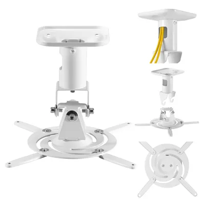 Immagine prodotto di Supporto a soffitto per proiettori Maclean, in acciaio, da 180 a 310 mm, fino a 15 kg, modello MC-208 W, Immagine generata dall'IA