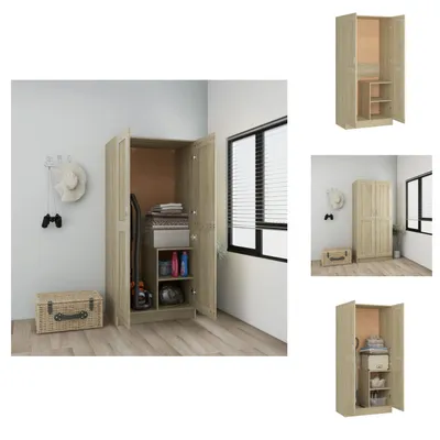 Imagen del producto de vidaXL Armario Sonoma, roble, 82,5 x 51,5 x 180 cm, material de madera, armarios