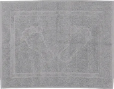 Produktbild von Frottier Duschvorleger Badematte Duschmatte Badvorleger 50x70 cm hochwertig uni einfarbig Füße