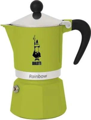 Italienische Kaffeemaschine  BIALETTI  RAINBOW  6 Tassen  0,30 l  Grün
