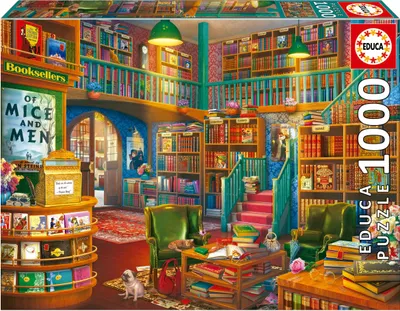 Produktbild von Educa Puzzle Bibliothek 1000 Teile - Erwachsenenpuzzle