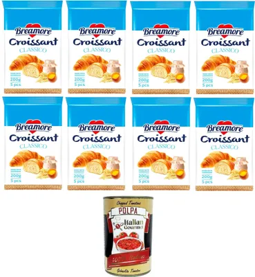 Produktbild von Breamore -Klassisches Croissant 8x 225gr + Italian Gourmet polpa 400g