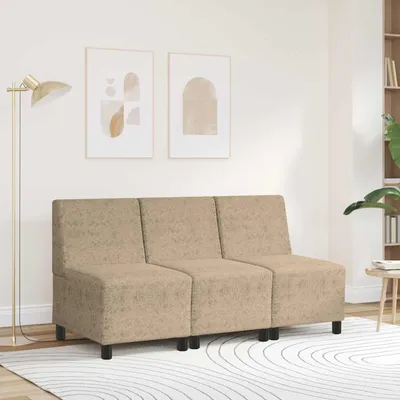 Zdjęcie produktu dla vidaXL | Fotel rozkładany | z poduszkami jasnoszary 55 x 74 x 82 cm sztuczny zamsz