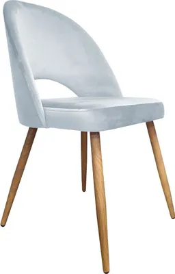 Obrázok produktu pre Stolička ISKAR 2 VELVET svetlo sivá/dub