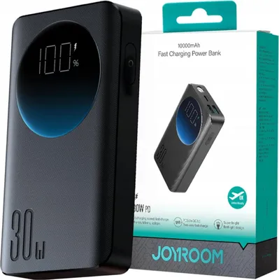 Immagine prodotto di Joyroom 10000mAh Powerbank Display LED 30W PD QC - Nero