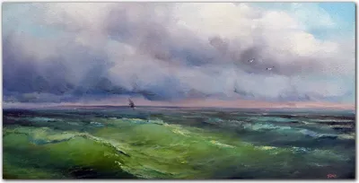 Produktbild von Coloray Bild aus Leinwand 120x60 Leinwand Dekoration - Malerei Ozean Meer
