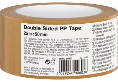 Productafbeelding van Dubbelzijdig plakband Tesa 138546 - 25 m x 50 mm - transparant