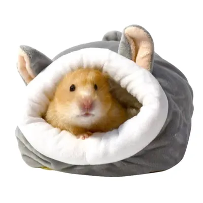 Produktbild von Meerschweinchen Kuschelhöhle Kleintierbett Hamster Hausbett Hamsternest Kleintier Winterhaus Warmes Haustierbett
