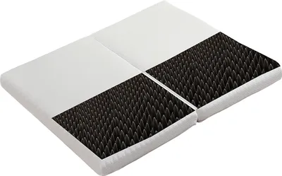 Produktbild von Matratze Ergonomisch Atmungsaktiv Und Langlebig Härte H3 Weiße Bezug+Graue 23D Schwamm Bambuskohleschwamm Wabengewebe 90x200cm