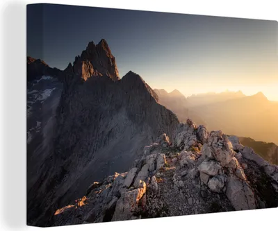 Obrázok produktu pre OneMillionCanvasses® - Plátno - 140x90 cm, Pohľad na hory, Nástenná umelecká dekorácia - Fotografia na plátne - Maľba na drevenom ráme