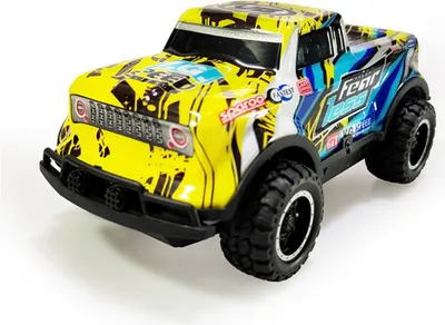 Produktbild von Kyamrc Y241 1:24 Fernbedienung Auto Mini RC Toy 27hz Offroad Vehicle Modell Gelb