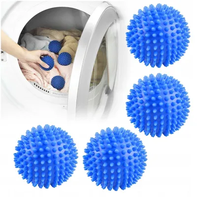Produktbild von Waschkugeln Für Die Waschmaschine – Weichspülerkugeln, 4 Stück, Flusen