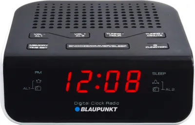 Produktbild von Blaupunkt CR5WH, Uhr, FM, PLL, Schwarz, Weiß, AA, 1,5 V, 50 Hz