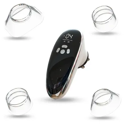 Produktbild von Vakuum Massagegerät EMS für Körper, Schröpfmassagegerät mit Rotlicht und 10 Stufen, elektrischer Hautpflege-Massager für Bauch, Beine, Arme und Gesicht