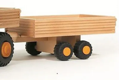 Produktbild von Uniwood Anhänger für Lkw natürliches Holzspielzeug 928 1201