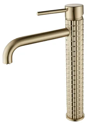 Produktbild von Luxus Badezimmerarmatur in Gebürstetem Gold mit Pop-Up Abfall