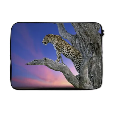 Produktbild von MuchoWow® Laptop Hülle 13 Zoll Leopard - Baum - Zweig Laptoptasche - Laptophülle - Sleeve - Rundumschutz