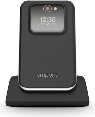 Produktbild von Emporia emporiaJOY-LTE, Klappgehäuse, Single SIM, 7,11 cm (2.8"), 2 MP, 1300 mAh, Schwarz