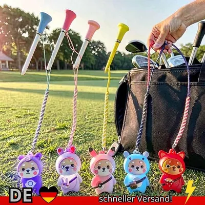 Produktbild von 1Pcs Golf Gummi Tees Mit Blinklicht Cartoon Nette Verhindern Verlust Ball