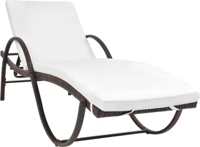 Obrázok produktu pre vidaXL Lehátka 2 ks so stolíkom Poly ratan Brown