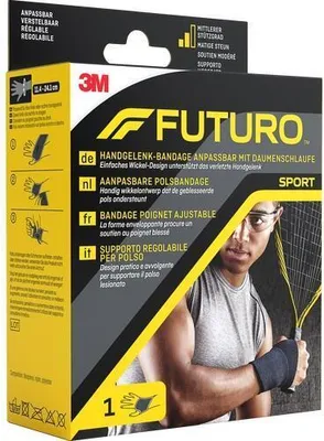Zdjęcie produktu dla FUTURO™ 09033DABI FUTURO™ Handgelenkbandage Sport 09033DABI schwarz 11,4-24,1 cm, 1 St.
