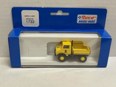 Produktbild von ROCO MB Unimog 2400 Pritsche Imperator gelb 1733