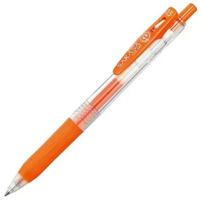 Obrázok produktu pre Gélové pero, 0,33 mm, stláčací mechanizmus, ZEBRA "Sarasa Clip", červeno oranžové