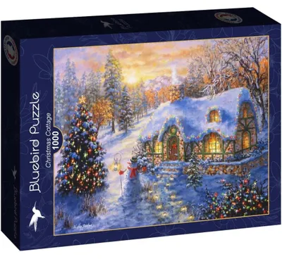 Productafbeelding van BlueBird - Puzzel: Kersthuisje - 1000 stukjes