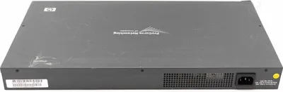 Productafbeelding van HP ProCurve 2510-24G switch, modelnummer J9019b, serienummer J9019-60101, met 24 poorten 10/100 en 2x 10/100/1000