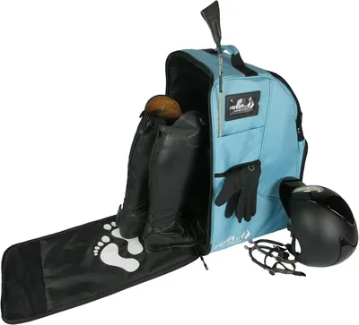 Productafbeelding van Rugzak voor paardenspullen, met compartiment voor een helm, afmetingen 35 x 30 x 60 cm