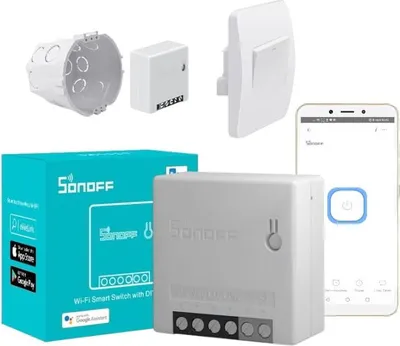 Produktbild von Sonoff Mini R2 Wi-Fi Ferngesteuerter Relaisschalter Wi-Fi Controller Bis Zu 10 A Weiss (M0802010010)