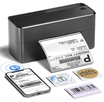 Immagine prodotto di Stampante di etichette Bluetooth Phomemo, stampante per etichette di spedizione 4x6, stampante termica per etichette, compatibile con Amazon, Etsy, UPS, Shopify, Vinted, ecc