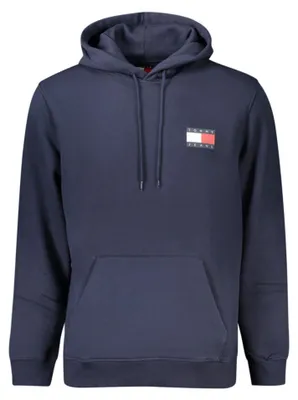 Produktbild von Herren Kapuzen-Sweatshirt Blau aus Regenerierter Baumwolle | Langer Arm