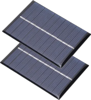 Immagine prodotto di 2 pezzi 0,6 W 5 V caricatore a pannello solare in polisilicio per piccoli dispositivi, 80 x 55 mm