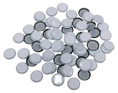 Produktbild von Weiße Kronkorken 26 mm - 1000 Stück